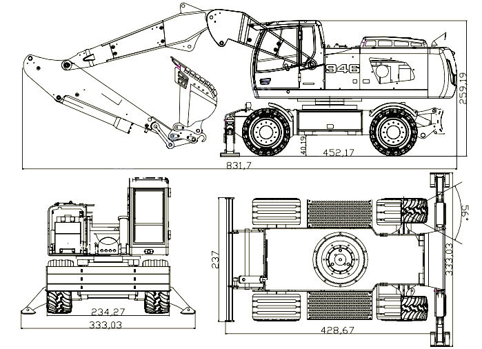 Rc wheel excavator online